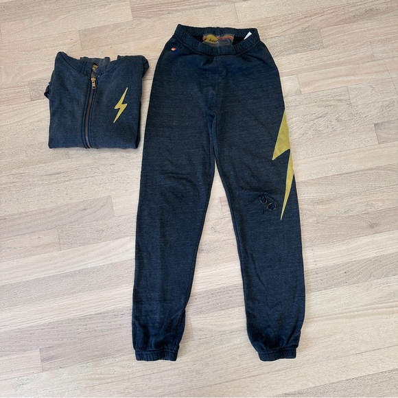 AVIATOR NATION Lightning Bolt Sweat Set - S 12/10 - Picture 9 of 12